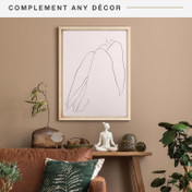 MCS Canvas Float 18x24 Float Frame 1-Pack, Natural Woodgrain Finish, Wall-Mounted Vertical or Horizontal Display for Canvas Paintings