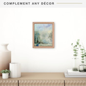 MCS Canvas Float 8x10 Float Frame 1-Pack, Walnut Finish, Wall-Mounted Vertical or Horizontal Display for Canvas Paintings