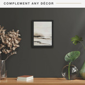 MCS Canvas Float 9x12 Float Frame 1-Pack, Black Finish, Wall-Mounted Vertical or Horizontal Display for Canvas Paintings