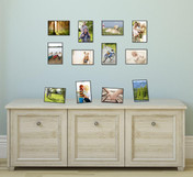 MCS Format 5x7 Picture Frame 12-Pack, Black Finish, Wall-Mounted or Tabletop Vertical or Horizontal Display
