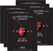 MCS Format 8x10 Picture Frame 6-Pack, Black Finish, Wall-Mounted Vertical or Horizontal Display