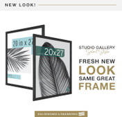 MCS Foundation 20x27 Poster Frame 1-Pack, Traditional Brass Finish, Wall-Mounted Vertical or Horizontal Display