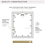 MCS Foundation 20x28 Poster Frame 1-Pack, Traditional Black Finish, Wall-Mounted Vertical or Horizontal Display