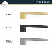 MCS Master & Co. Foundry Metal 8x10 Picture Frame 1-Pack, Black Finish, Wall-Mounted Vertical or Horizontal Display