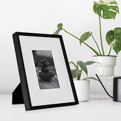 MCS Master & Co. Foundry Metal 8x10 Picture Frame 1-Pack, Black Finish, Wall-Mounted Vertical or Horizontal Display