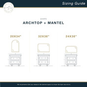 MCS Master & Co. Modern Metal Large Wall Wall Mirror, Black Finish, Vertical or Horizontal Wall-Mounted Display