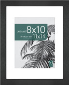 MCS Studio Gallery 11x14 Picture Frame 1-Pack, Black Woodgrain Finish, Wall-Mounted Vertical or Horizontal Display