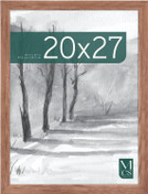 MCS Museum 20x27 Poster Frame 1-Pack, Medium Oak Finish, Wall-Mounted Vertical or Horizontal Display
