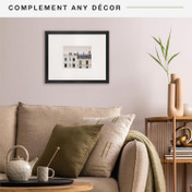 MCS Studio Gallery 16x20 Matted Photo Frame with 8x10 Picture Display Picture Frame 1-Pack, Black Woodgrain Finish, Wall-Mounted Vertical or Horizontal Display