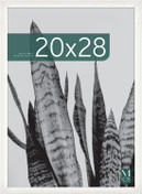 MCS Studio Gallery 20x28 Poster Frame 2-Pack, White Woodgrain Finish, Wall-Mounted Vertical or Horizontal Display