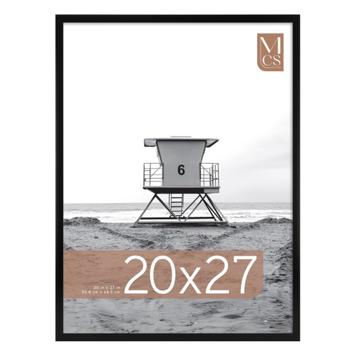 MCS Foundation 20x27 Poster Frame, Traditional Black Photo Frame for Wall-Mounted Vertical or Horizontal Display