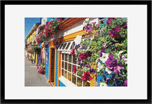 MCS 20x30 Puzzle Frame 1-Pack, Black Finish, Wall-Mounted Vertical or Horizontal Display for Finished Puzzles