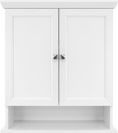 MCS 23x26 Medicine Cabinet Organizer, White Finish, Wall-Mounted Bathroom Storage Cabinet