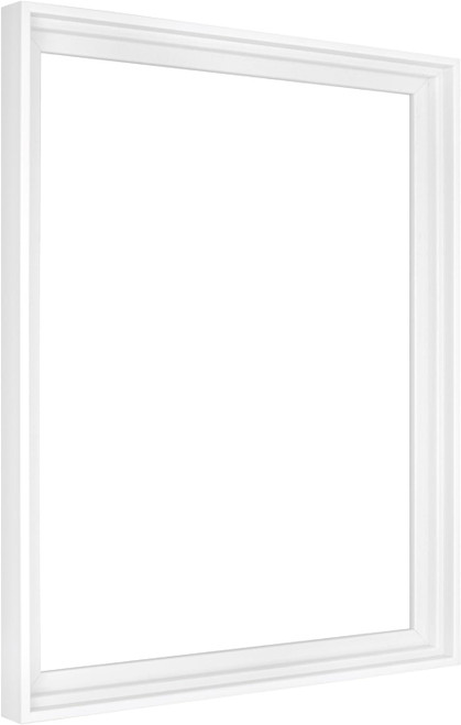 MCS Canvas Float 16x20 Float Frame 1-Pack, White Finish, Wall-Mounted Vertical or Horizontal Display for Canvas Paintings