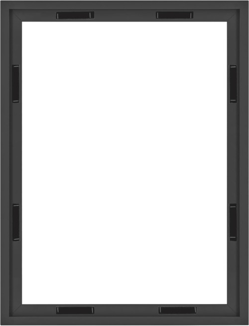 MCS Canvas Float Frames 18x24 Frame, Black Frame for Finished Canvases, Vertical & Horizontal Wall Hanging Large Frame with Adhesive for Canvas Paintings (1-Pack)