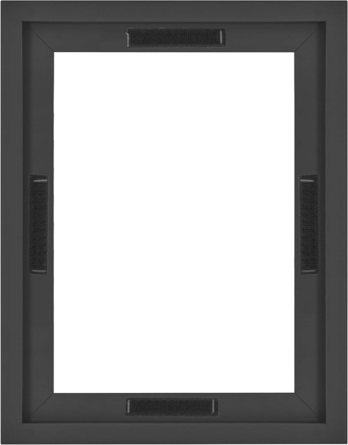 MCS Canvas Float 9x12 Float Frame 1-Pack, Black Finish, Wall-Mounted Vertical or Horizontal Display for Canvas Paintings