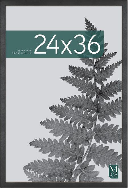 MCS Studio Gallery Movie 24x36 Movie Poster Frame 1-Pack, Black Woodgrain Finish, Wall-Mounted Vertical or Horizontal Display