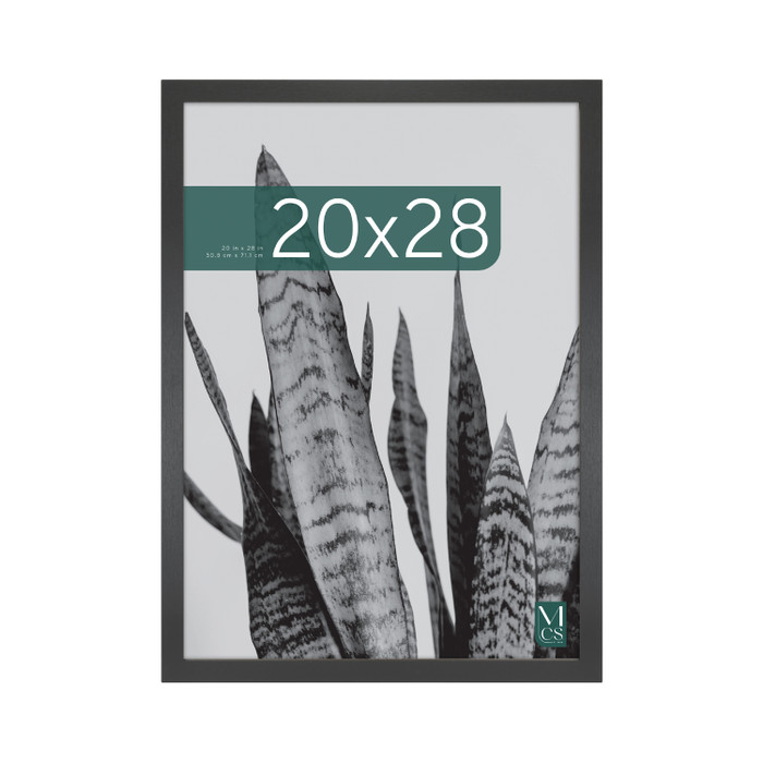MCS Studio Gallery 20x28 Poster Frame, Black Woodgrain Photo Frame for Wall-Mounted Vertical or Horizontal Display
