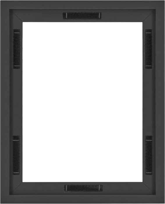 MCS Canvas Float 11x14 Float Frame 1-Pack, Black Finish, Wall-Mounted Vertical or Horizontal Display for Canvas Paintings