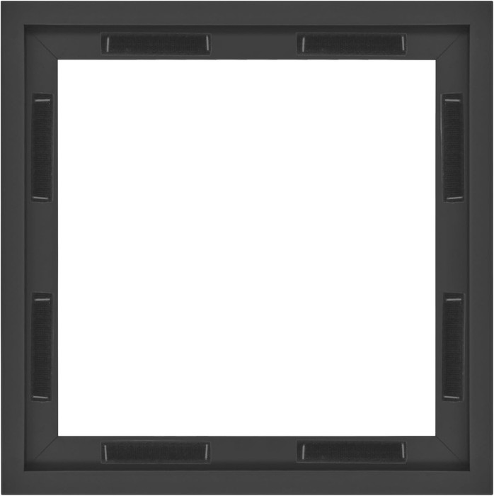 MCS Canvas Float 12x12 Float Frame 1-Pack, Black Finish, Wall-Mounted Vertical or Horizontal Display for Canvas Paintings