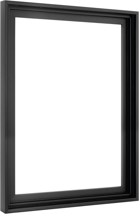 MCS Canvas Float 12x16 Float Frame 1-Pack, Black Finish, Wall-Mounted Vertical or Horizontal Display for Canvas Paintings