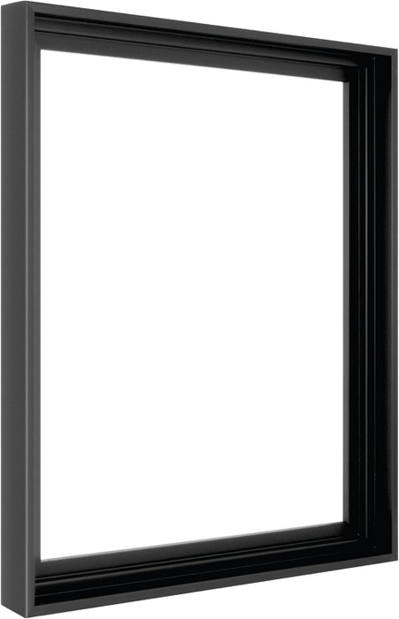 MCS Canvas Float 16x20 Float Frame 1-Pack, Black Finish, Wall-Mounted Vertical or Horizontal Display for Canvas Paintings