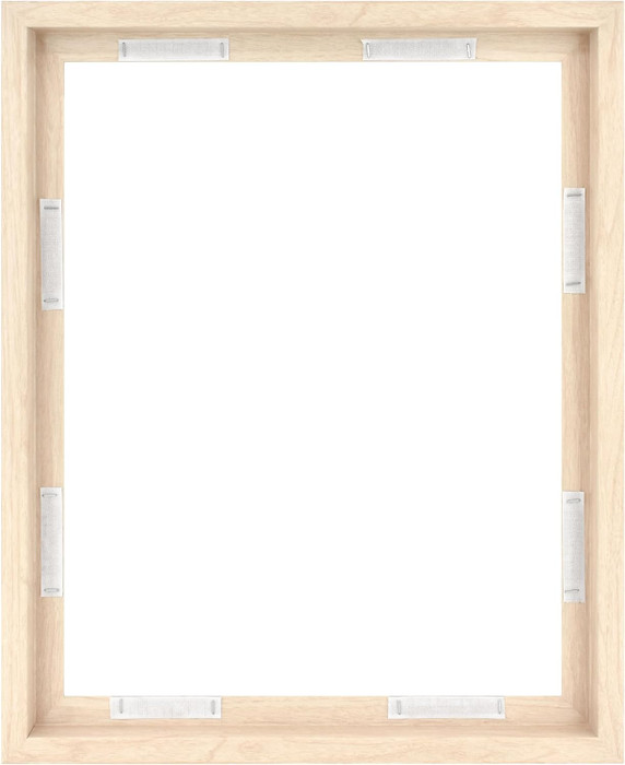 MCS Canvas Float 16x20 Float Frame 1-Pack, Natural Woodgrain Finish, Wall-Mounted Vertical or Horizontal Display for Canvas Paintings
