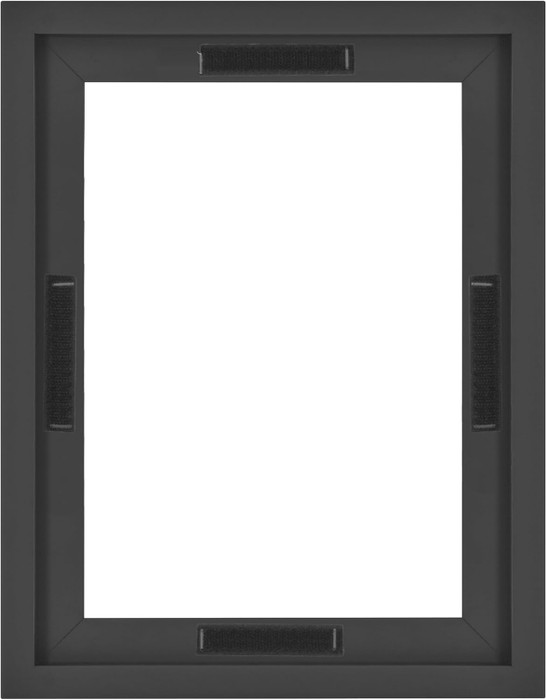MCS Canvas Float 9x12 Float Frame 1-Pack, Black Finish, Wall-Mounted Vertical or Horizontal Display for Canvas Paintings