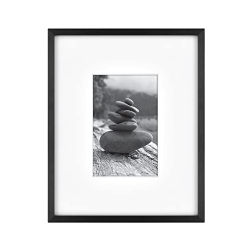 MCS Master & Co. Foundry Metal 8x10 Picture Frame 1-Pack, Black Finish, Wall-Mounted Vertical or Horizontal Display