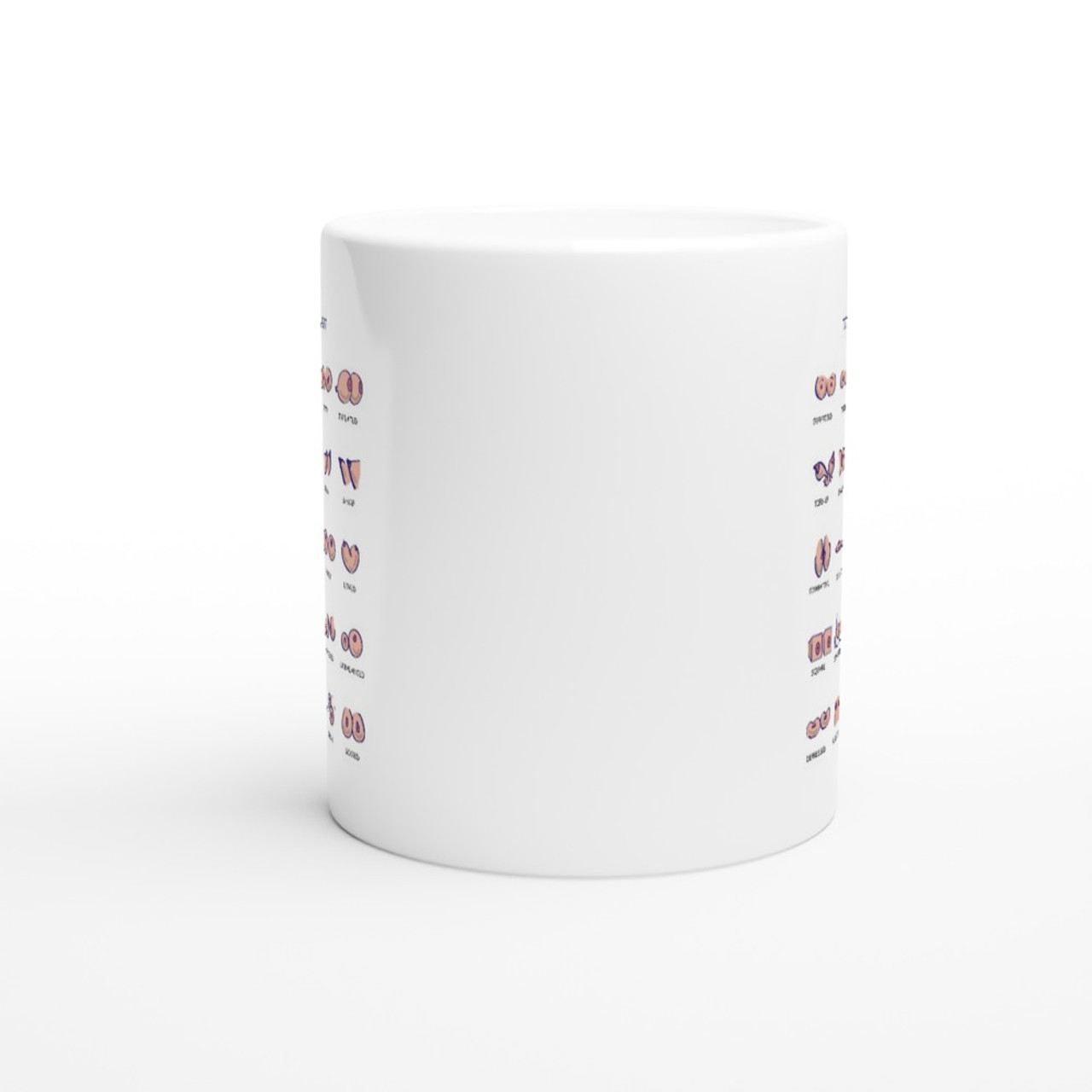 Titty Mood Chart - 11oz Ceramic Mug - Vash Designs