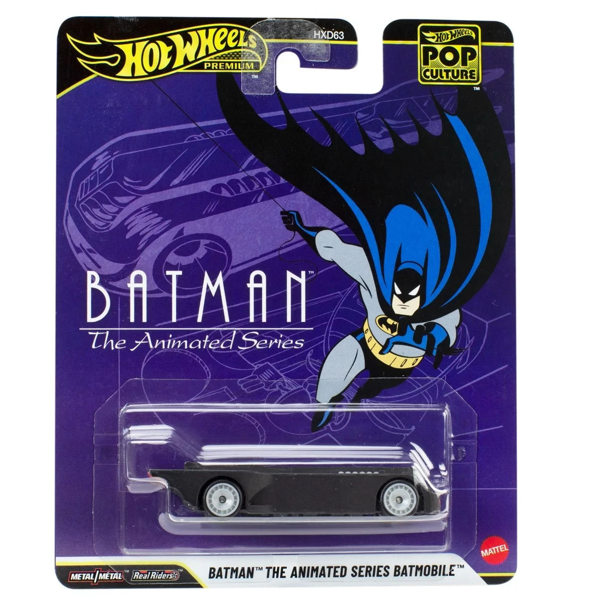 Hot Wheels - Premium Pop Culture - Batman Batmobile - The Animated