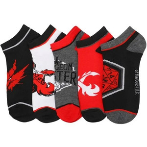 Dungeons & Dragons Dungeon Master Ankle Socks, 5-Pack, Women's 8-12 Dungeons & Dragons Dungeon Master Ankle Socks, 5-Pack, Women's 8-12