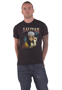 Aaliyah T Shirt Trippy Logo new Official Mens Black 2XL