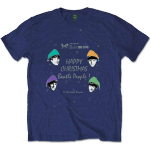 The Beatles Unisex T-Shirt: Happy Christmas 1XL