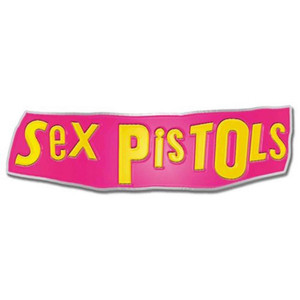 The Sex Pistols Metal Pin Badge Classic Band Logo new Official Pink One Size