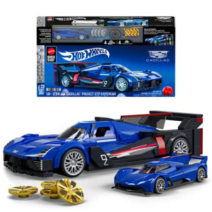 Build and display the Brick Shop Hot Wheels Cadillac Project GTP Hypercar! Buckle up and get ready for high-octane speed with the buildable 1:32 scale Cadillac Project GTP Hypercar by Mattel Brick Shop.