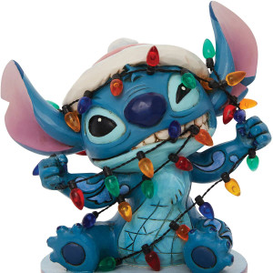 Disney Traditions Lilo & Stitch Stitch Wrapped in Christmas Lights by Jim Shore Statue Disney Traditions Lilo & Stitch Stitch Wrapped in Christmas Lights by Jim Shore Statue