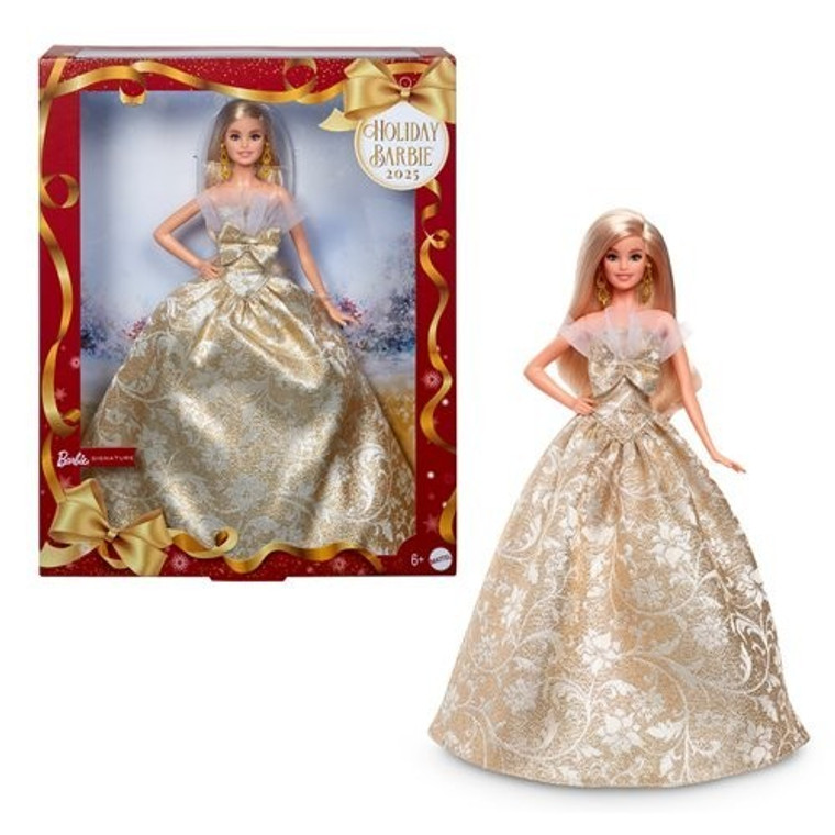 Barbie 2025 Holiday Doll with Blonde Hair