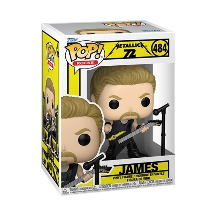 Metallica James (72 Seasons) Funko Pop! Vinyl Figure #484 w/protector PREORDER