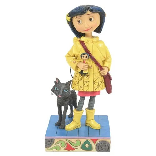 Coraline in Yellow Raincoat by Jim Shore Statue