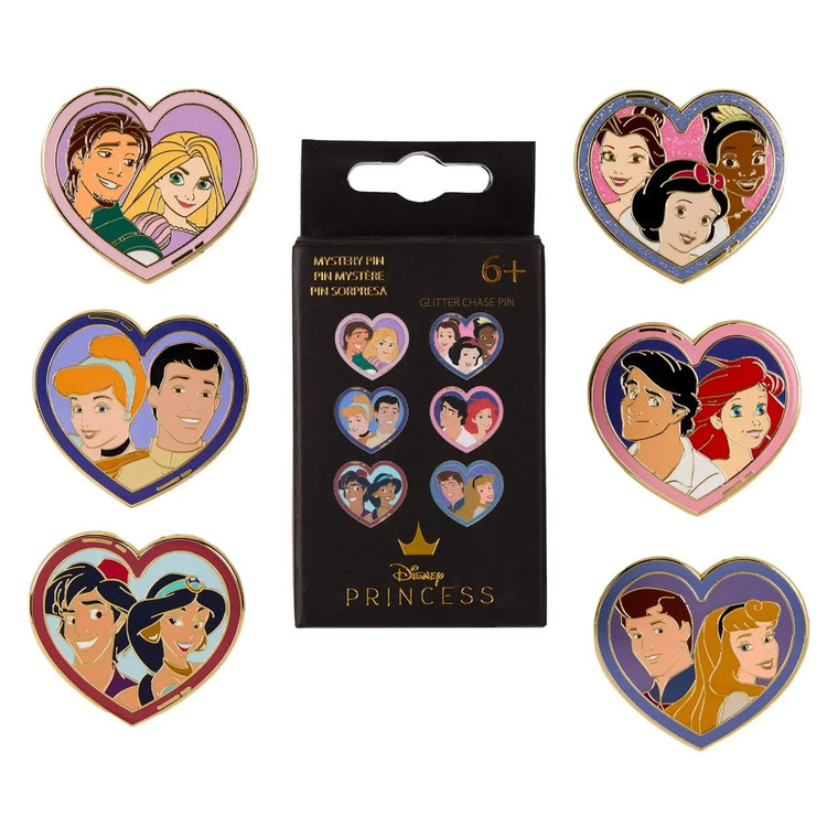 Disney Princess & Prince Heart Mystery Box Pin