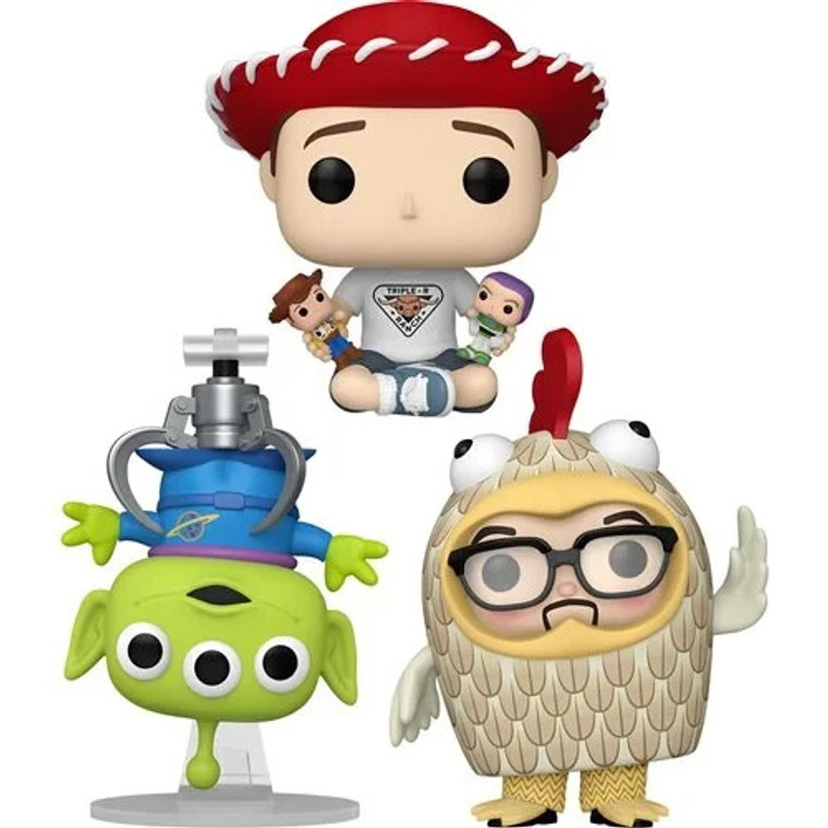 Funko Pop! Toy Story 30th Anniversary Bundle of 3 Figures w/Protector