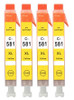 Compatible CLI-581Y XXL Yellow (4 pack)