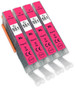 Compatible Canon CLI-551 Magenta Ink Cartridge (4 pack)