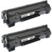 HP CB435A Black Compatible Toner Cartridge (Twin Pack)