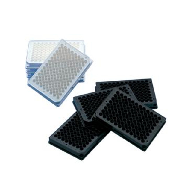 Thermo Scientific Nunc Flat Bottom 96-Well Black and White Polystyrene Plates