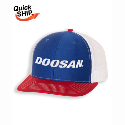 Richardson Blue/Red/White Snap Back Cap - Doosan Logo