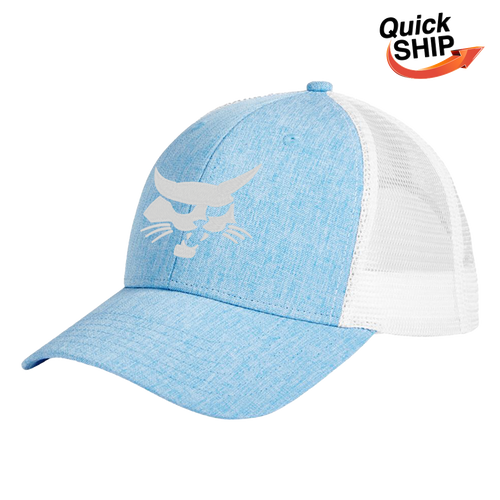 Sport Trucker Cap - Heather Light Blue/White