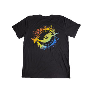 Black Mermaid City T-shirt Black Mermaid City T-shirt