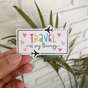 Travel is my Therapy Sticker Travel is my Therapy Sticker